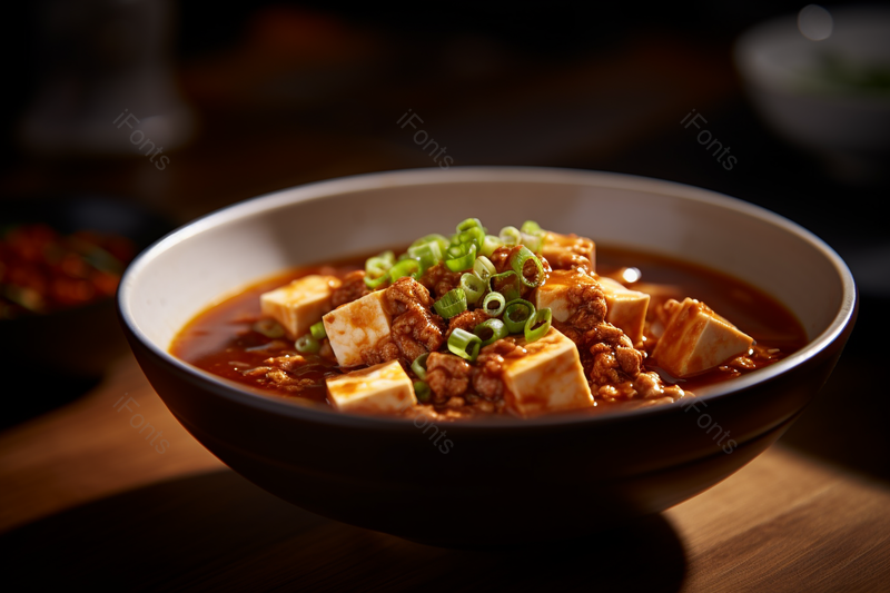 中国菜川菜美味可口麻婆豆腐美食特写摄影背景,高清,摄影图,摄影图片,图片大全,摄影图免费下载